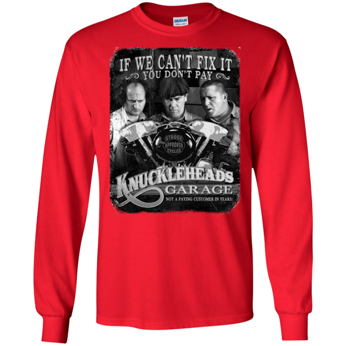 Three Stooges Knuckleheads Garage Long Sleeve T-Shirt