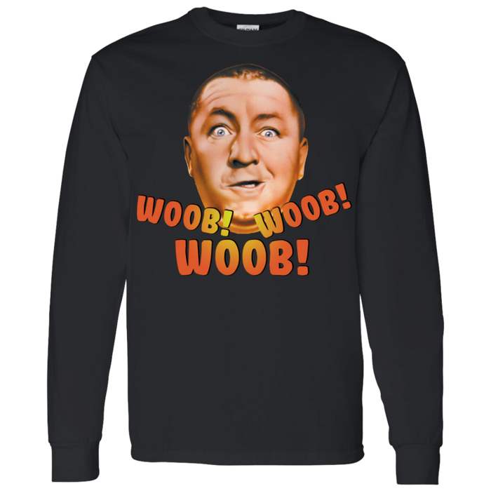 Three Stooges Curly Woob Woob Woob Long Sleeve T-Shirt