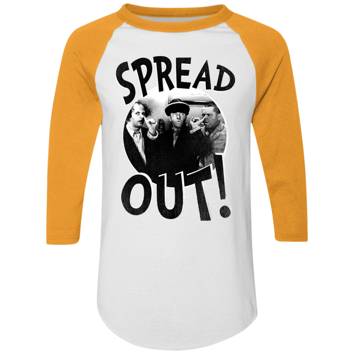 Three Stooges Spread Out 3/4 Sleeve Raglan T-Shirt