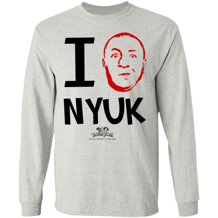 Three Stooges Curly I Love NYUK Long Sleeve T-Shirt