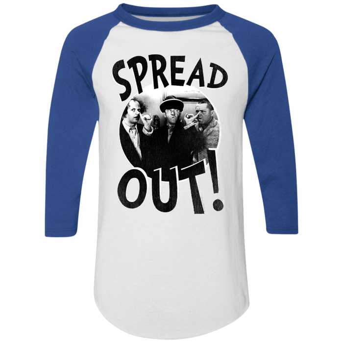 Three Stooges Spread Out 3/4 Sleeve Raglan T-Shirt