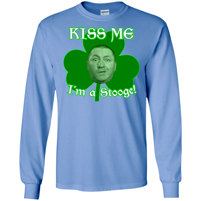 Three Stooges Kiss Me I'm A Stooge Long Sleeve T-Shirt