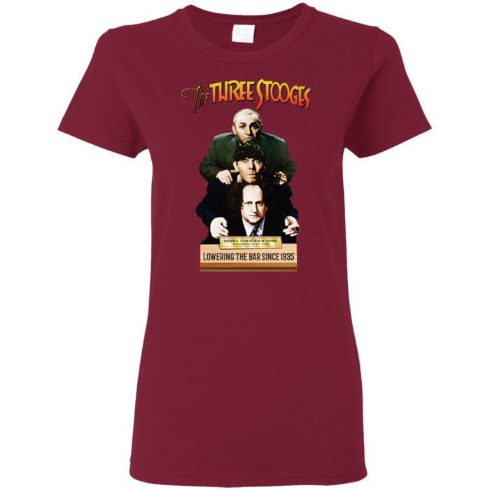 Three Stooges Ladies Dewey, Cheatem, & Howe T-Shirt