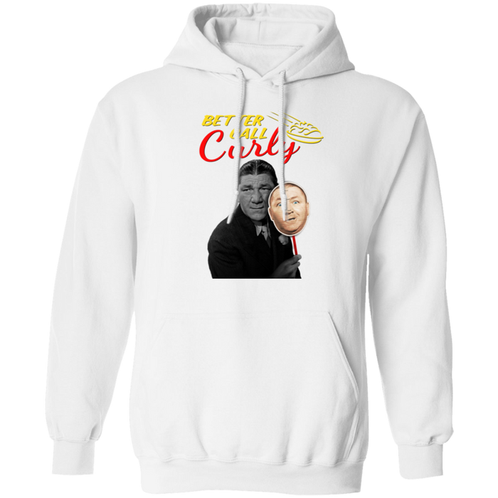 Three Stooges Better Call Curly W/ Shemp Premium  Pullover Hoodie