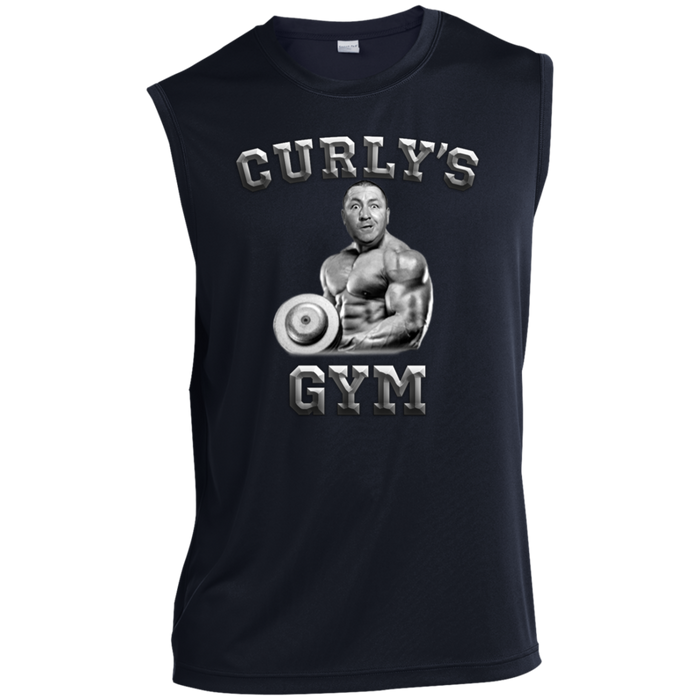 Three Stooges Curly's Gym Sleeveless Performance Tee