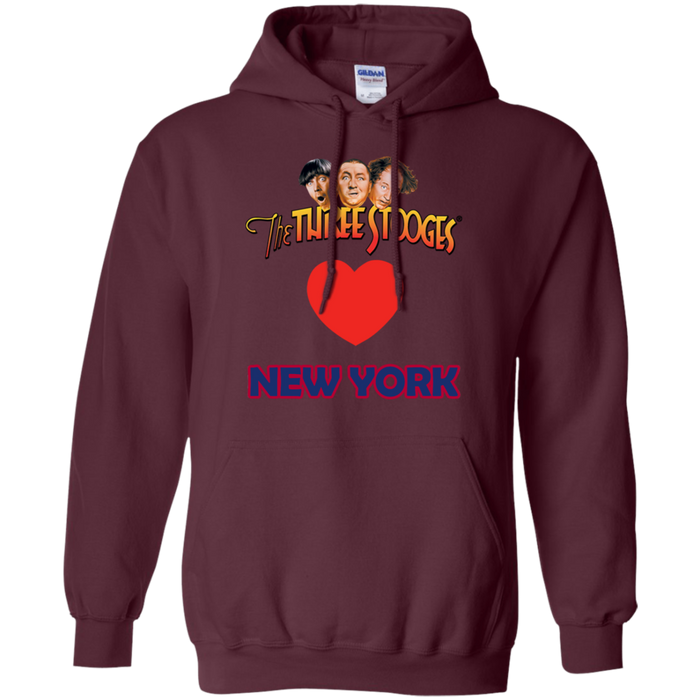 Three Stooges Love New York Heart Hoodie