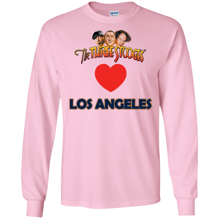 Three Stooges Love Los Angeles Long Sleeve Heart Shirt