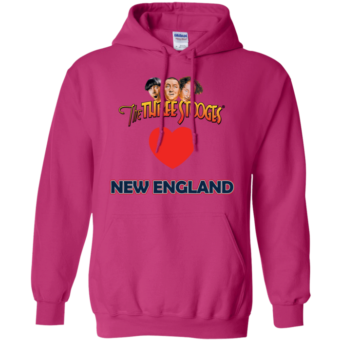 Three Stooges Love New England Heart Hoodie