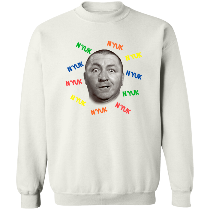 Three Stooges Curly Retro Crewneck Pullover Sweatshirt