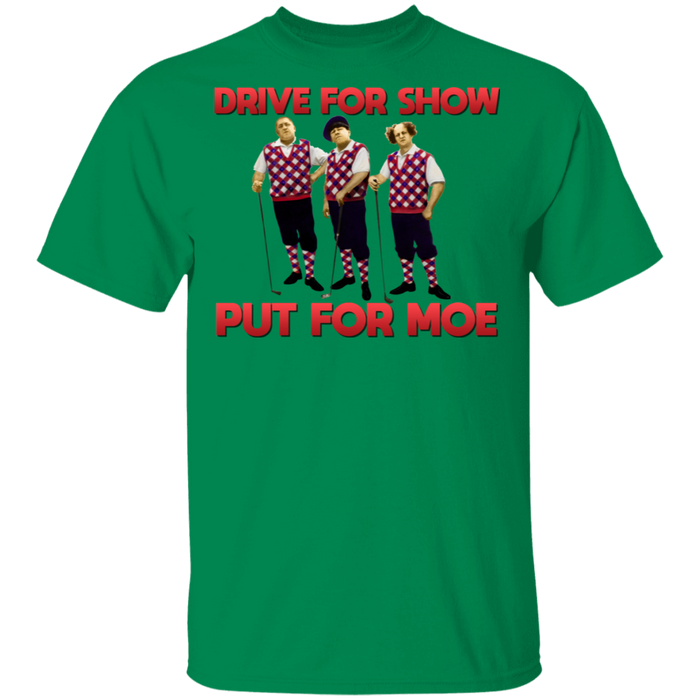 Three Stooges Putt For Moe Golf T-Shirt
