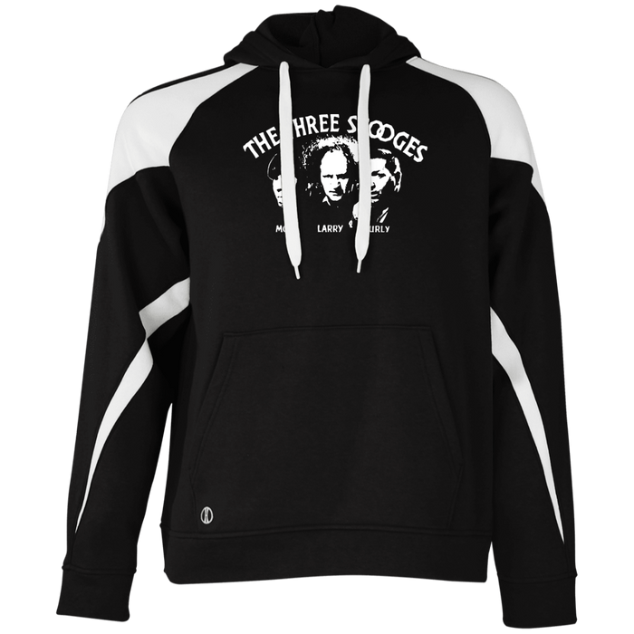 Three Stooges Classic Credits Athletic Colorblock Fleece Hoodie