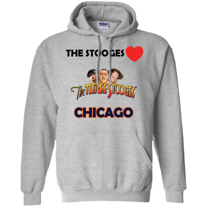 Three Stooges Love Chicago Pullover Hoodie