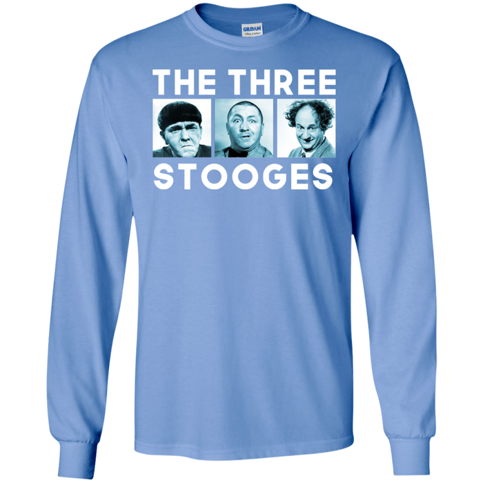 Three Stooges Three Squares Long Sleeve T-Shirt