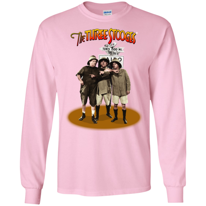 Three Stooges Safari Long Sleeve T-Shirt
