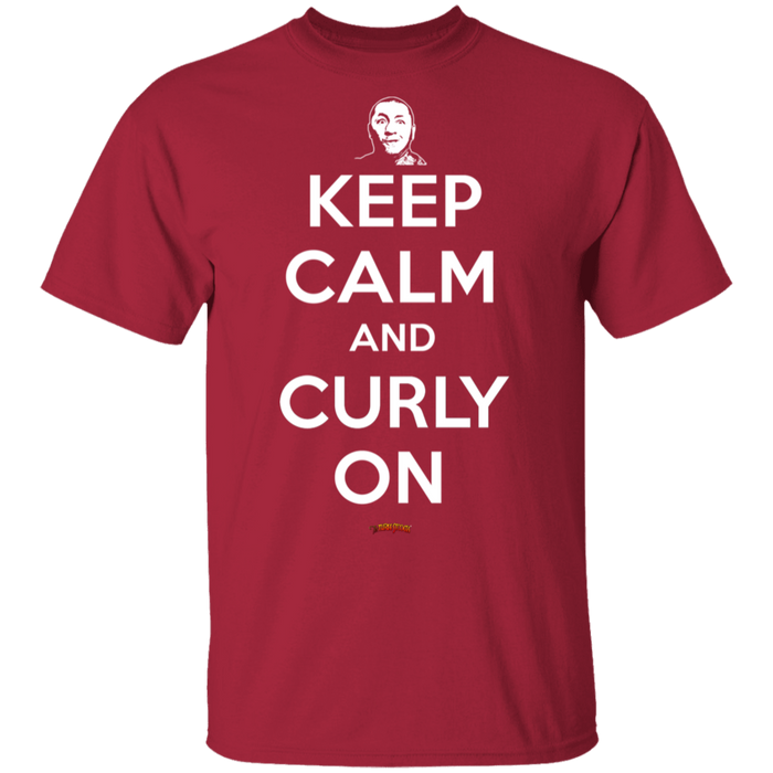 Three Stooges Keep Calm And Curly On T-Shirt