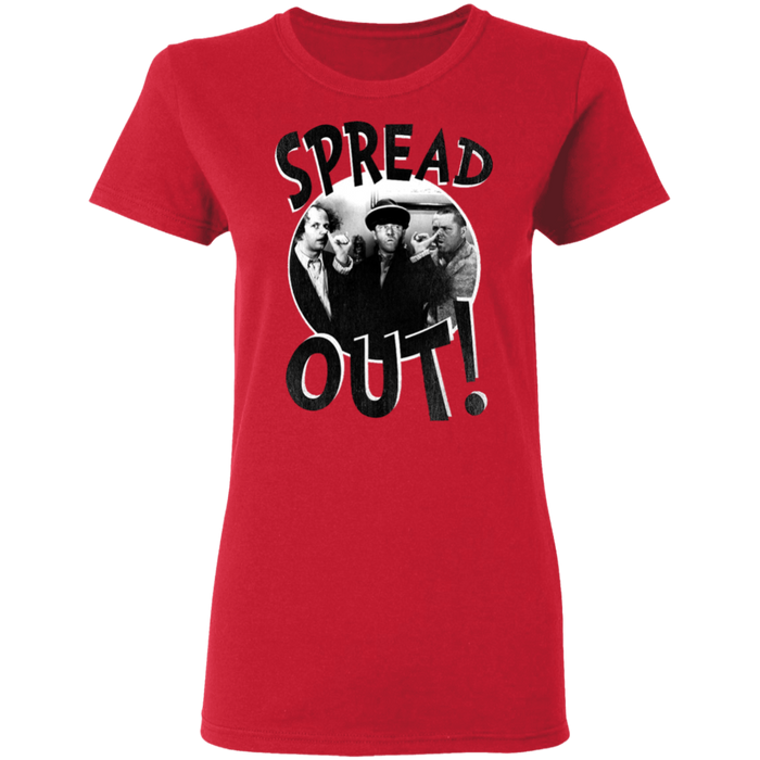 Three Stooges Spread Out Ladies T-Shirt