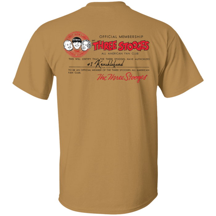 Three Stooges Club Vintage Front And Back T-shirt