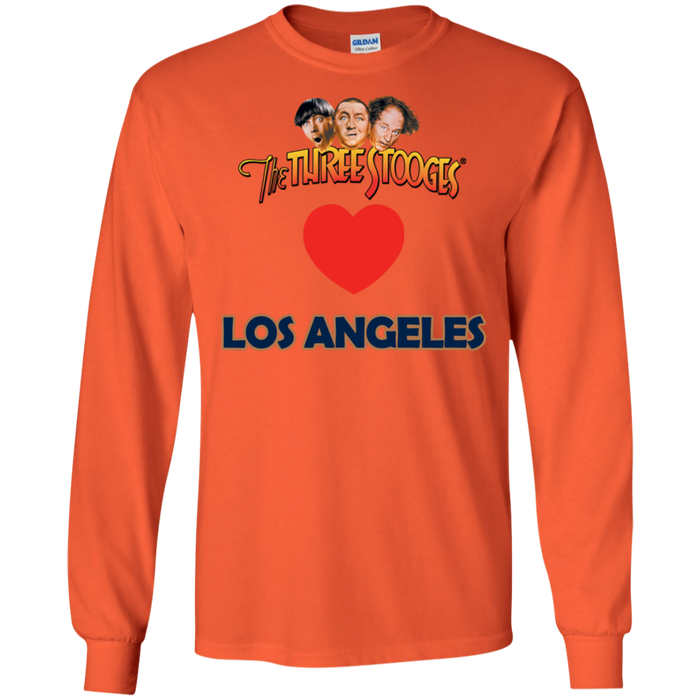 Three Stooges Love Los Angeles Long Sleeve Heart Shirt