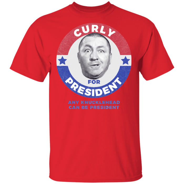 Three Stooges Curly For President T-Shirt