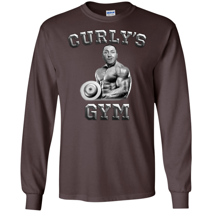 Three Stooges Curly's Gym Long Sleeve T-Shirt