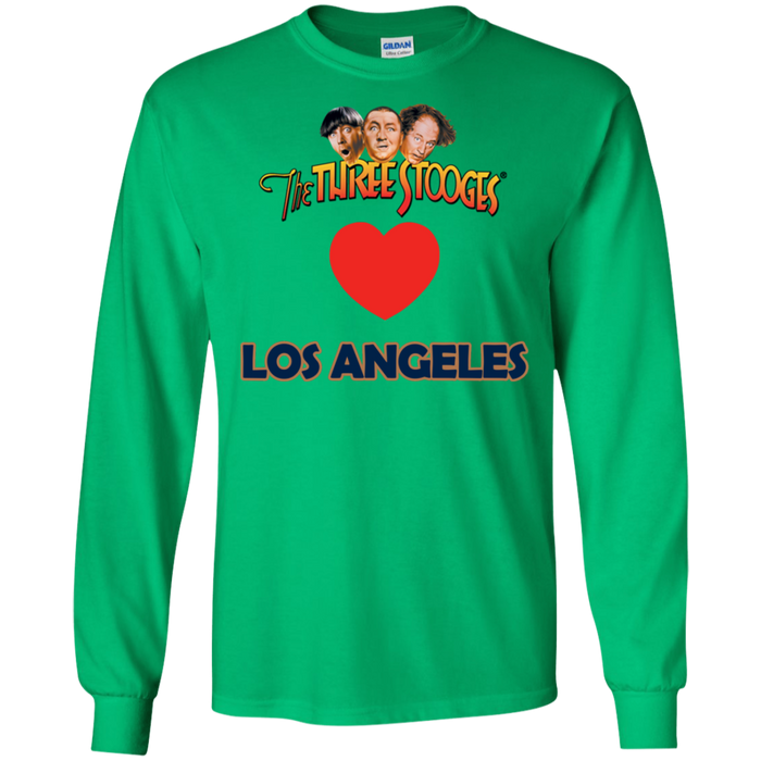 Three Stooges Love Los Angeles Long Sleeve Heart Shirt