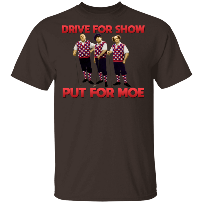 Three Stooges Putt For Moe Golf T-Shirt
