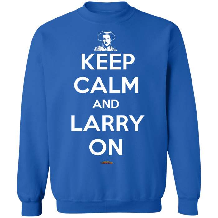 Three Stooges Keep Calm And Larry On Crewneck Sweatshirt