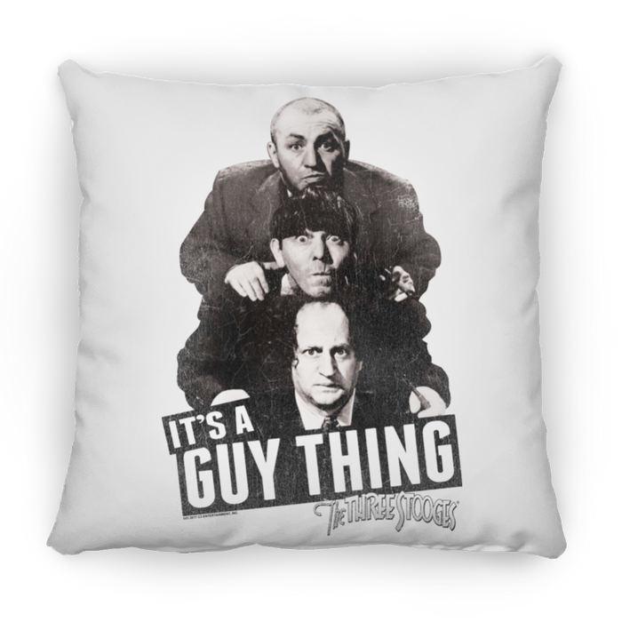 Three Stooges Guy Thing Square Pillow 16x16