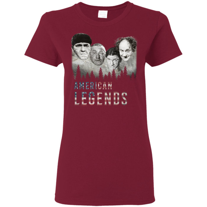 Three Stooges American Legends Ladies' T-Shirt