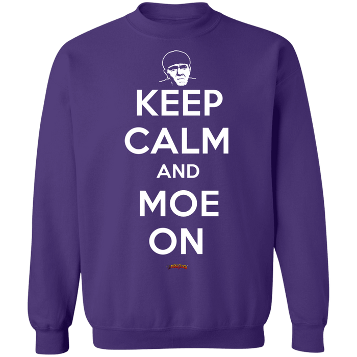 Three Stooges Keep Calm And Moe On Crewneck Sweatshirt