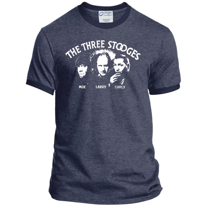 Three Stooges Classic Credits Ringer Tee