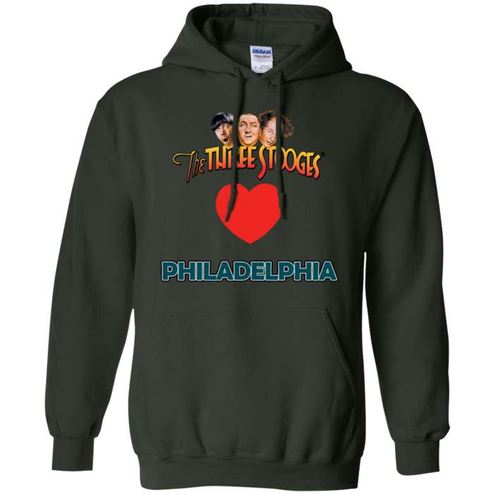 Three Stooges Love Philadelphia Heart Hoodie