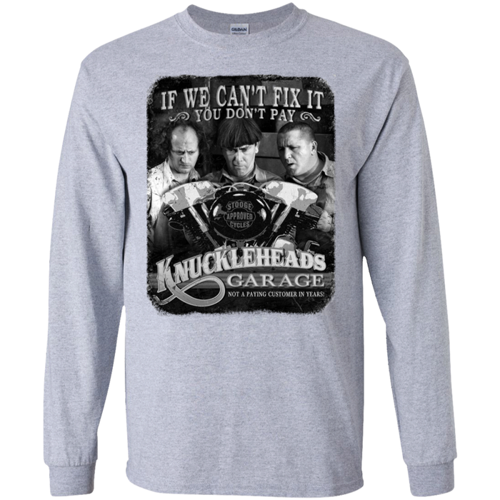 Three Stooges Knuckleheads Garage Long Sleeve T-Shirt — The Three ...