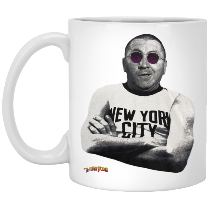 Three Stooges Curly Lennon 11 oz. White Mug
