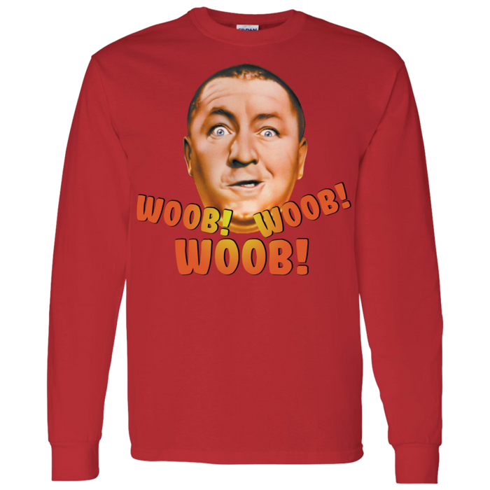 Three Stooges Curly Woob Woob Woob Long Sleeve T-Shirt