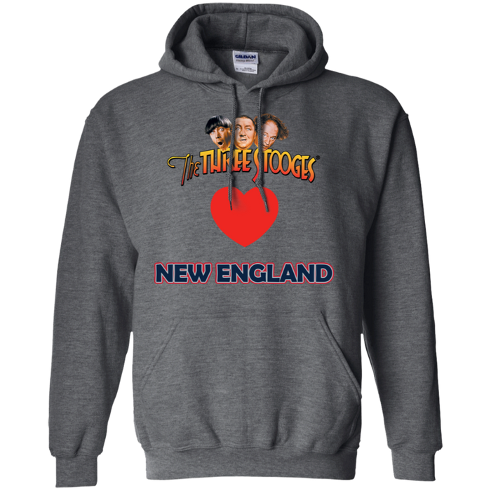 Three Stooges Love New England Heart Hoodie