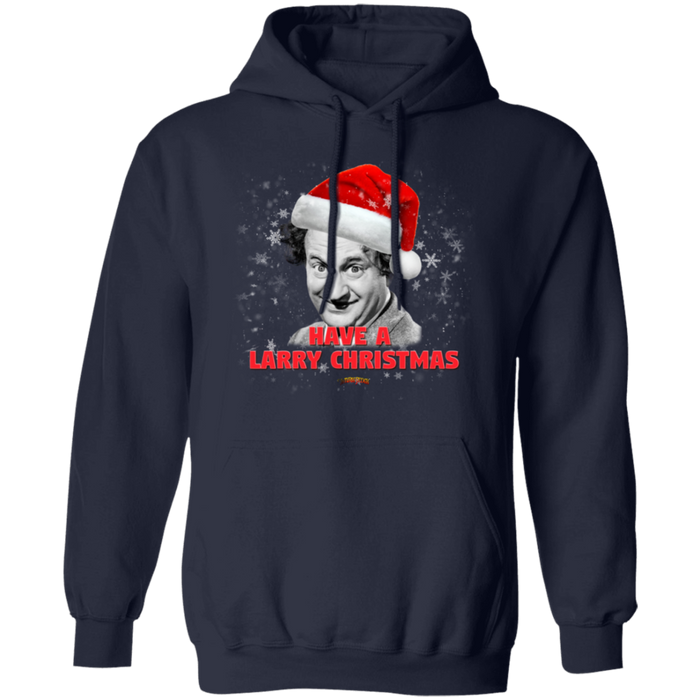 Three Stooges Have A Larry Christmas Pullover Hoodie