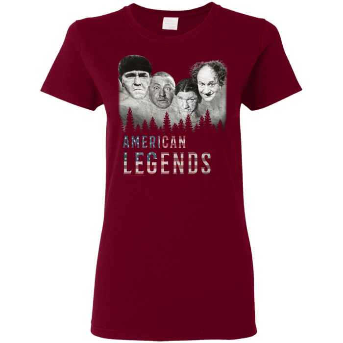 Three Stooges American Legends Ladies' T-Shirt