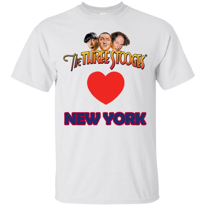Three Stooges Love New York Heart T-Shirt