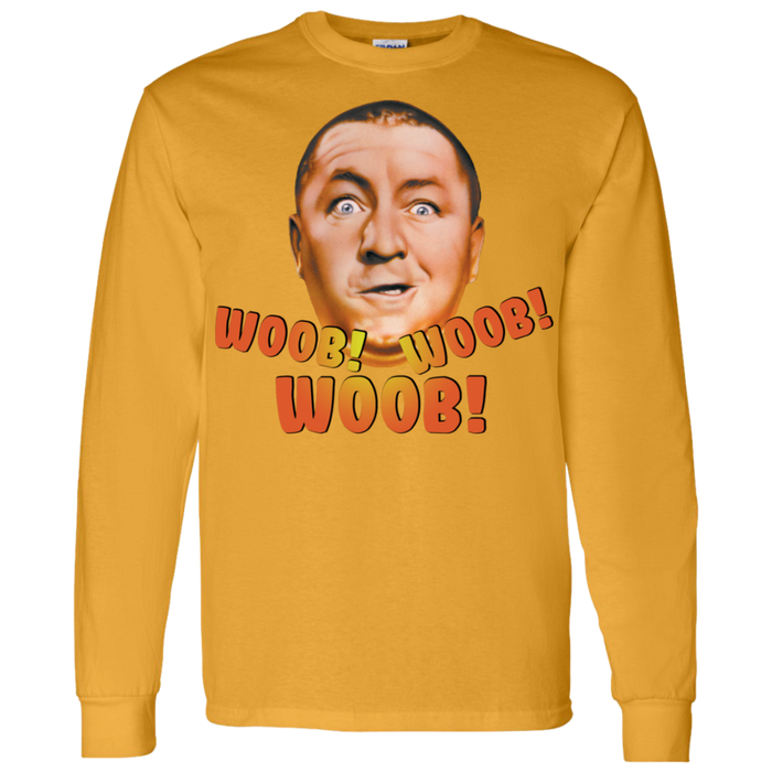 Three Stooges Curly Woob Woob Woob Long Sleeve T-Shirt