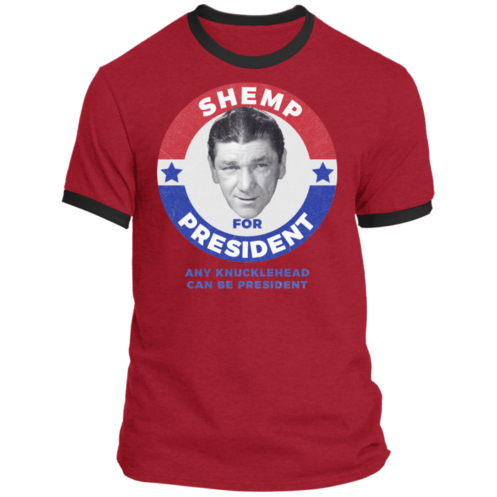 Three Stooges Shemp For President Ringer T-Shirt