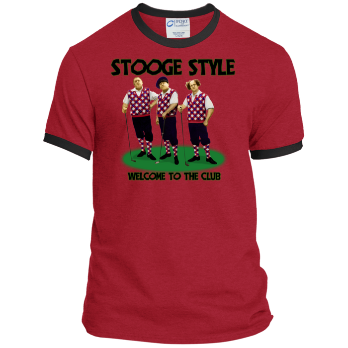 Three Stooges Ringer Tee - Golf