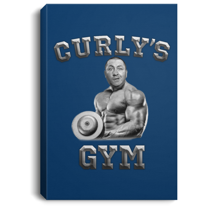 Three Stooge Curly's Gym Portrait Canvas .75In Frame