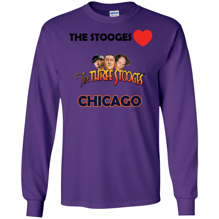 Three Stooges Love Chicago Long Sleeve Shirt