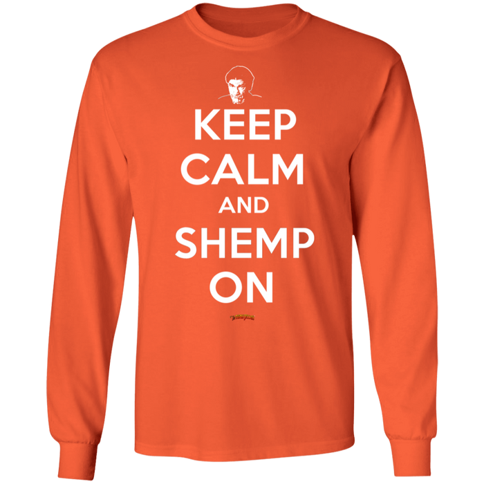 Three Stooges Keep Calm And Shemp On Long Sleeve T-Shirt