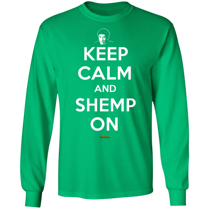 Three Stooges Keep Calm And Shemp On Long Sleeve T-Shirt