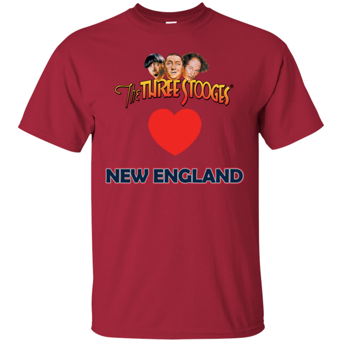 Three Stooges Love New England Heart T-Shirt