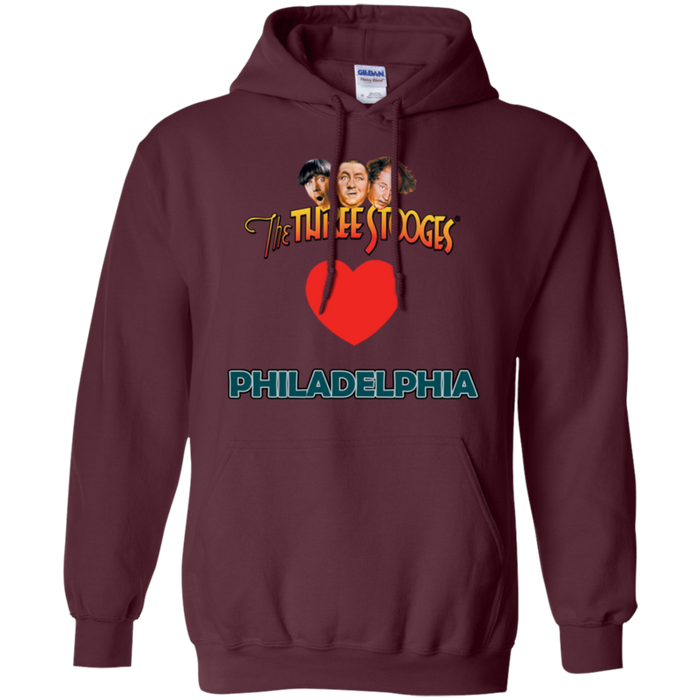 Three Stooges Love Philadelphia Heart Hoodie