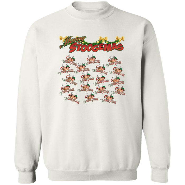 Three Stooges Merry Stoogemas Crewneck Pullover Sweatshirt