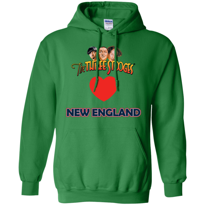 Three Stooges Love New England Heart Hoodie